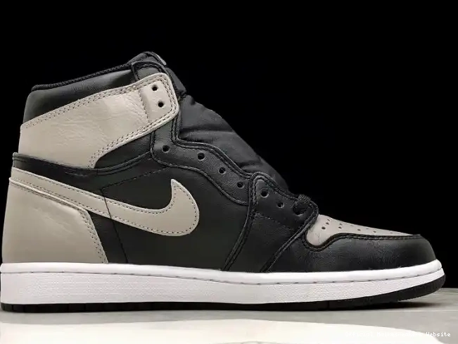 Official Maikesneakers 1 OG Jordan Air Retro Shadow Black High 555088-013 Grey 0618